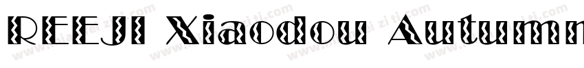 REEJI Xiaodou AutumnGBT Flash字体转换